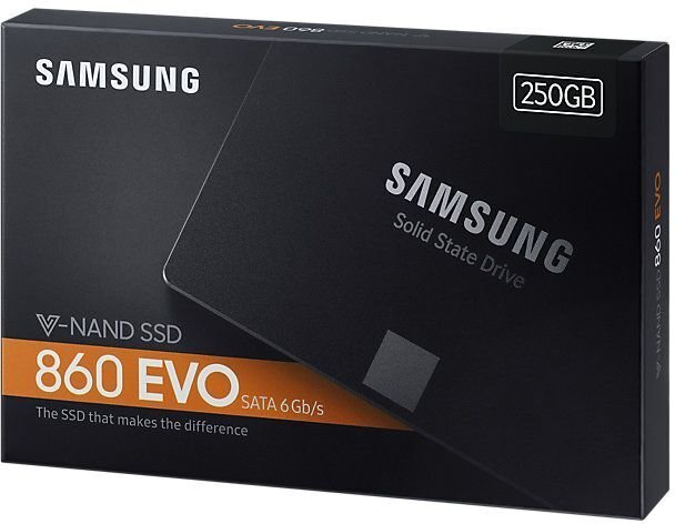 Sisemine kõvaketas Samsung 860 Evo Sata III 2.5" SSD 250GB цена и информация | Sisemised kõvakettad | hansapost.ee