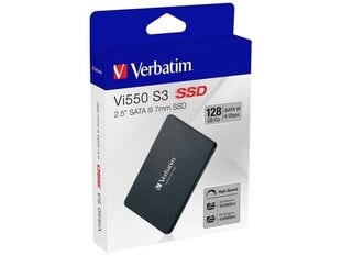 Drive Verbatim VI550 S3 49350 (128 GB ; 2.5 Inch; SATA III) цена и информация | Verbatim Компьютерные компоненты | hansapost.ee