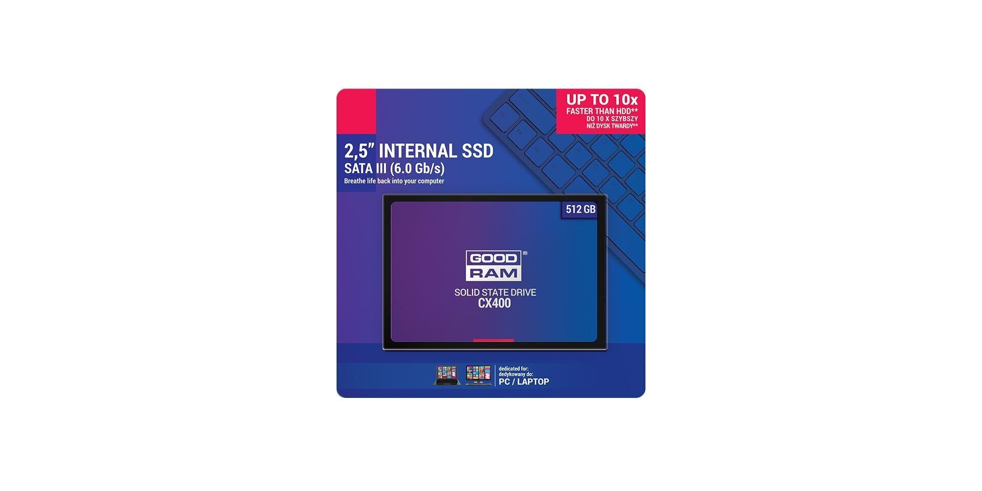 GoodRam SSDPR-CX400-512-G2 цена и информация | Sisemised kõvakettad | hansapost.ee