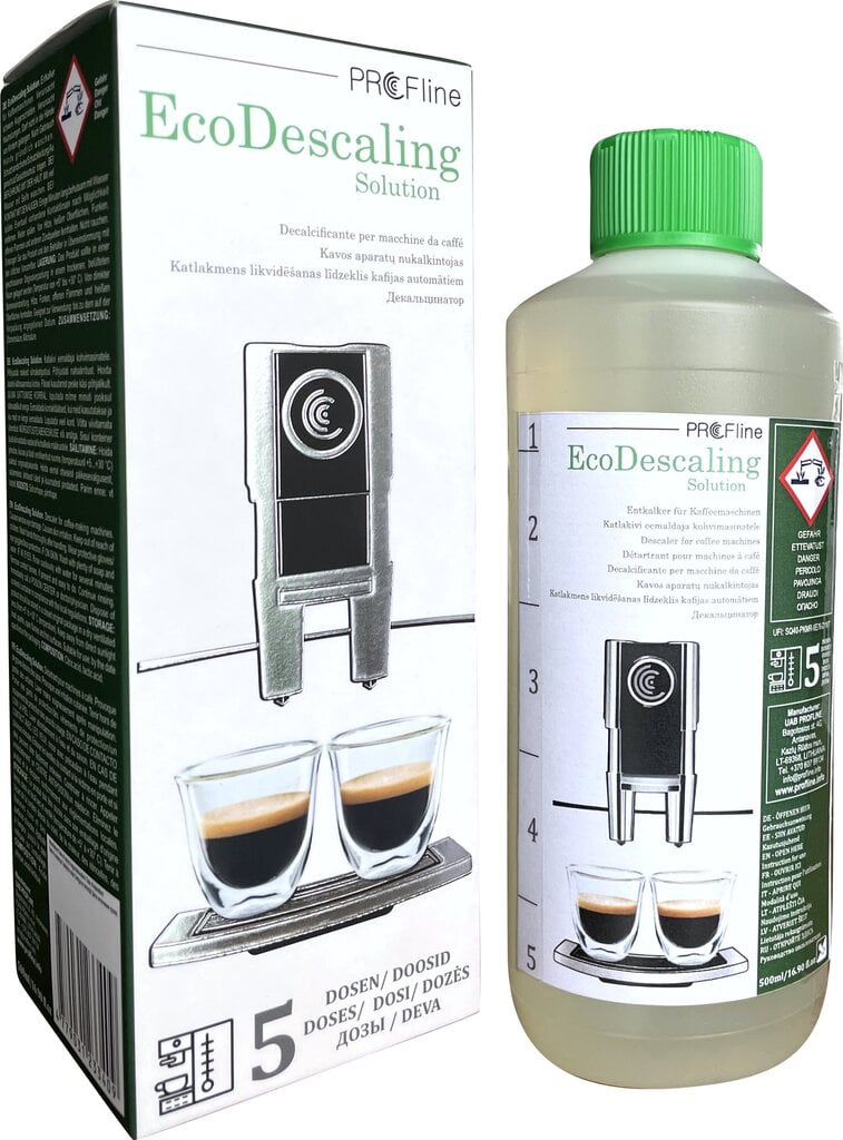 Katlakivieemaldusvedelik kohvimasinatele "EcoDescaling solution" цена и информация | Puhastusvahendid | hansapost.ee