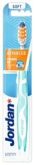 Hambahari Jordan Advanced, pehme, koos salvega hind ja info | Hambaharjad, hampapastad ja suuloputusvedelikud | hansapost.ee
