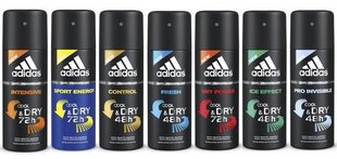 Meeste spreideodorant Adidas Cool & Dry 6 in 1 150 ml price and information | Deodorants | hansapost.ee