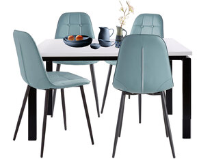 Комплект мебели для столовой Notio Living Silva / Lina, синий цена и информация | Комплекты мебели для столовой | hansapost.ee