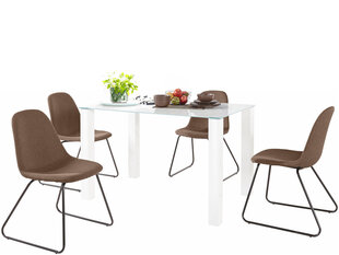 Notio Living Dante 120/Colombo комплект мебели для столовой, коричневый цена и информация | Комплекты мебели для столовой | hansapost.ee