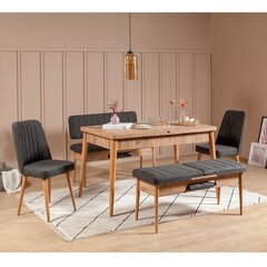 Комплект для столовой Kalune Design 869(I), серый/бежевый цена и информация | Комплекты мебели для столовой | hansapost.ee