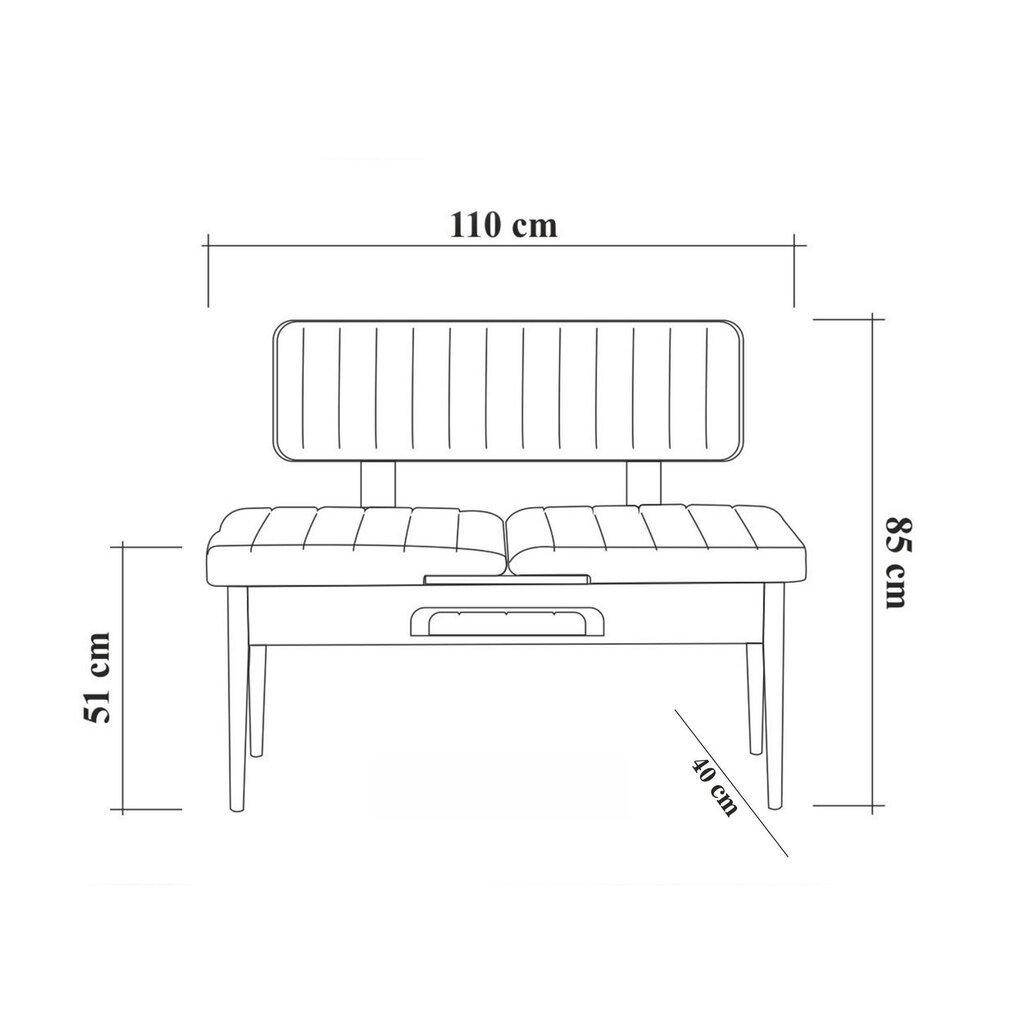 Söögitoa komplekt Kalune Design 869(I), hall/beeži värvi цена и информация | Söögilauakomplektid | hansapost.ee