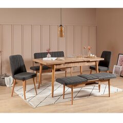 Комплект для столовой Kalune Design 869(I), серый/бежевый цена и информация | Комплекты мебели для столовой | hansapost.ee