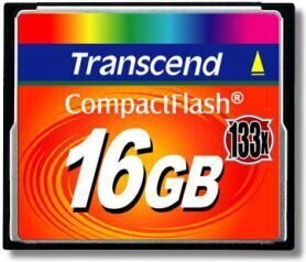 Mälukaart Transcend 16 GB, TS16GCF133 hind ja info | Mälukaardid mobiiltelefonidele | hansapost.ee