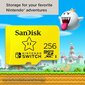 SanDisk 256GB microSDXC card for Nintendo Switch consoles up to 100 MB/s UHS-I Class 10 U3 цена и информация | Mälukaardid mobiiltelefonidele | hansapost.ee