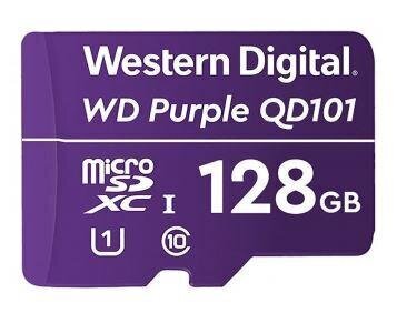 Mälukaart Western Digital WD Purple, 128 GB, MicroSDXC, Class 10 hind ja info | Mälukaardid mobiiltelefonidele | hansapost.ee