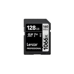 Lexar Professional 1066x SDXC UHS-I SDXC, 128 GB, Silver, Class 10, U3, V30, 120 MB hind ja info | Lexar Mobiiltelefonid, fotokaamerad, nutiseadmed | hansapost.ee