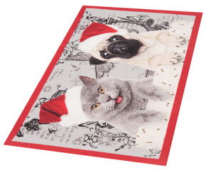 Uksematt Hanse Home Printy Christmas Cat and Dog, 45x75 cm цена и информация | Придверные коврики | hansapost.ee