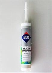 Sanitaarsilikoon ATLAS SILTON S 220-N, 280 ml, avokaado hind ja info | Ehitusvahud ja silikoonid | hansapost.ee