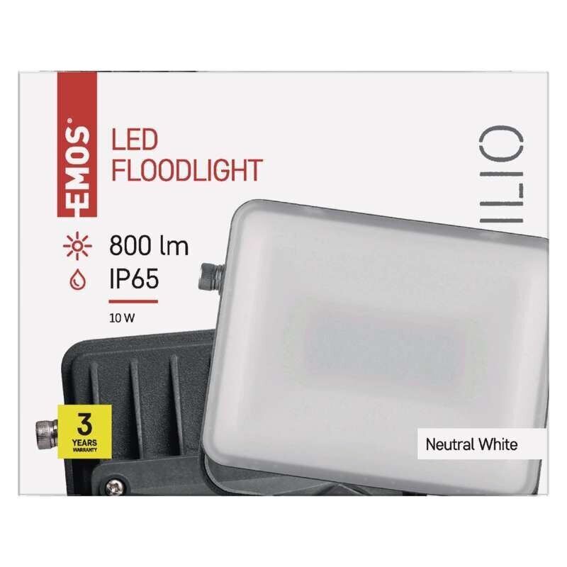 LED prožektor ILIO 10W(85W) 800 lm NW цена и информация | Taskulambid, pealambid ja prožektorid | hansapost.ee