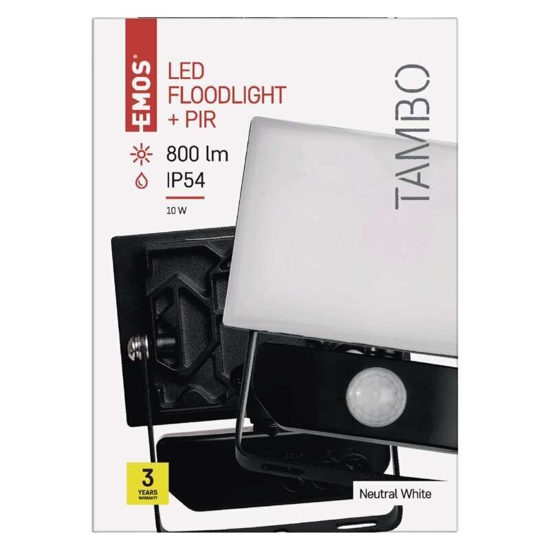 LED-prožektor TAMBO 10W(85W) 800 lm NW, liikumisanduriga hind ja info | Taskulambid, pealambid ja prožektorid | hansapost.ee