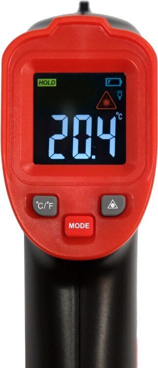 Kontaktivaba termomeeter - püromeeter, -50C + 600C, Yato (YT-73200) цена и информация | Niiskuse, temperatuuri, pH ja ORP mõõdikud | hansapost.ee