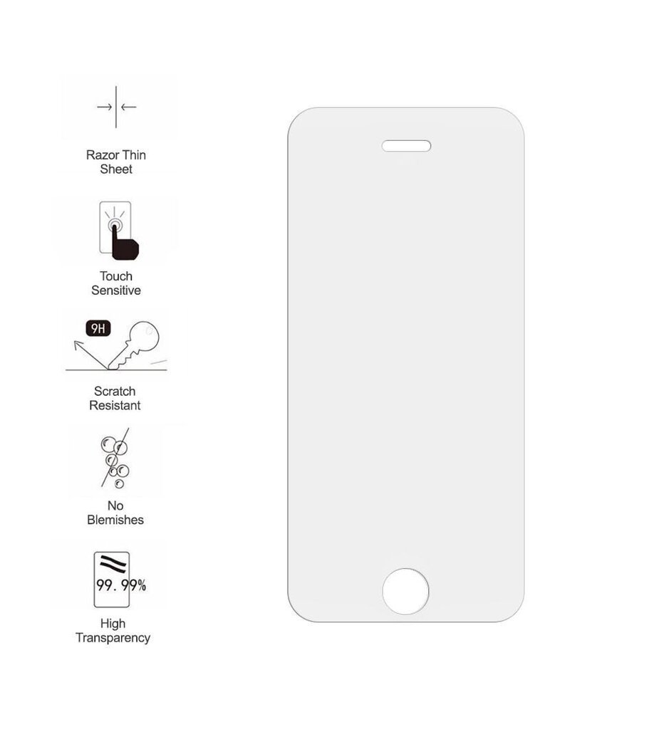 LCD kaitsev karastatud klaas 9H Apple iPhone 7 Plus/8 Plus цена и информация | Ekraani kaitseklaasid ja kaitsekiled | hansapost.ee