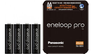 Panasonic eneloop заряжаемые батареи Pro AA 2500 4SP цена и информация | Батарейки | hansapost.ee