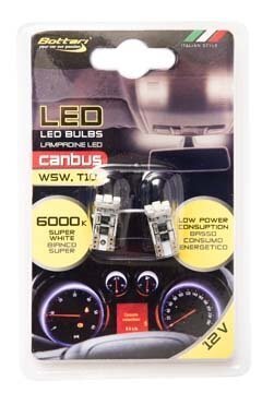Auto LED-pirnid Bottari W5W/T10 Canbus цена и информация | Autopirnid | hansapost.ee