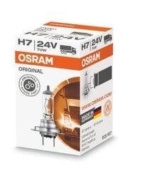 Автомобильная лампочка Osram Original H7, 24 В, 1 шт. цена и информация | Автомобильные лампочки | hansapost.ee