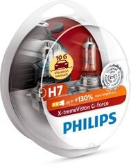 Pirnid Philips H7 12V/55W +130% X-treme Vision G-Force (2 tk) hind ja info | Autopirnid | hansapost.ee