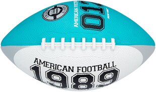 Ameerika jalgpalli pall New Port 16RI, sinine/valge/hall, 26 cm hind ja info | Jalgpalli pallid | hansapost.ee