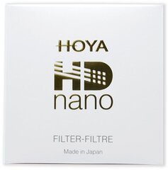 Hoya filter ringpolarisatsioon HD Nano 62mm hind ja info | Fotoaparaatide filtrid | hansapost.ee