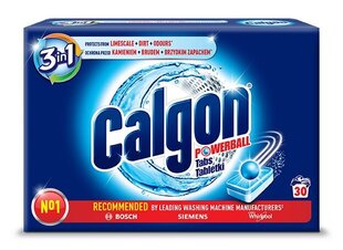 Смягчитель воды Calgon 2-в-1, таблетки, 30 шт цена и информация | Моющие средства | hansapost.ee