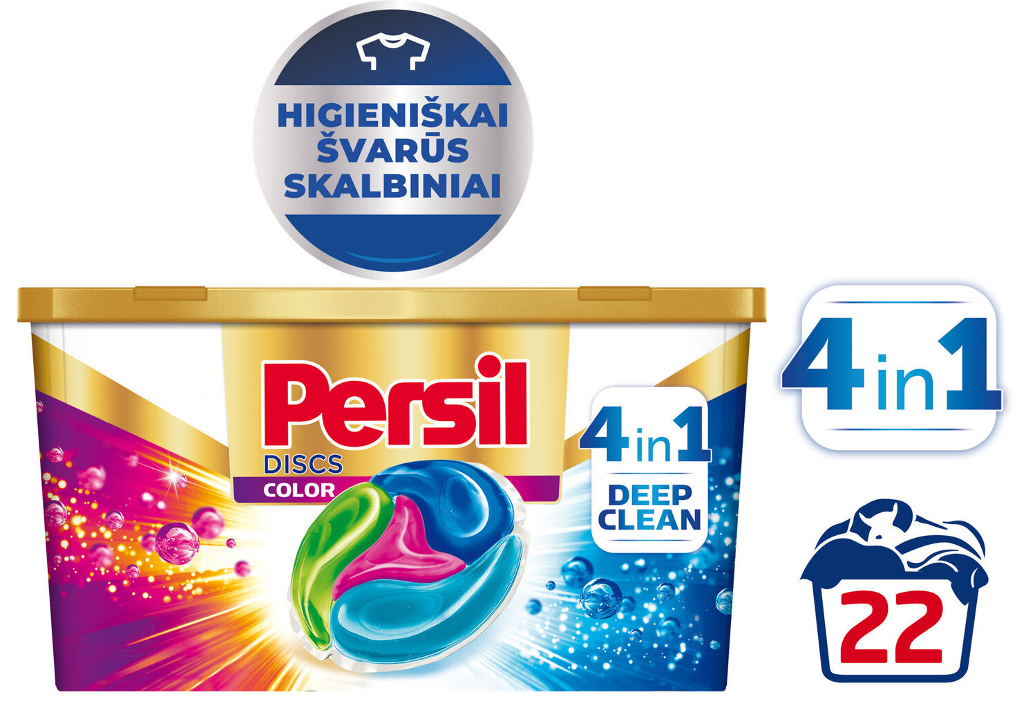 Pesukapslid PERSIL "DISCS Color" 22WL цена и информация | Pesuvahendid | hansapost.ee