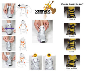 Шнурки Xtenex Original Neon Green цена и информация | Средства для ухода за одеждой и обувью | hansapost.ee