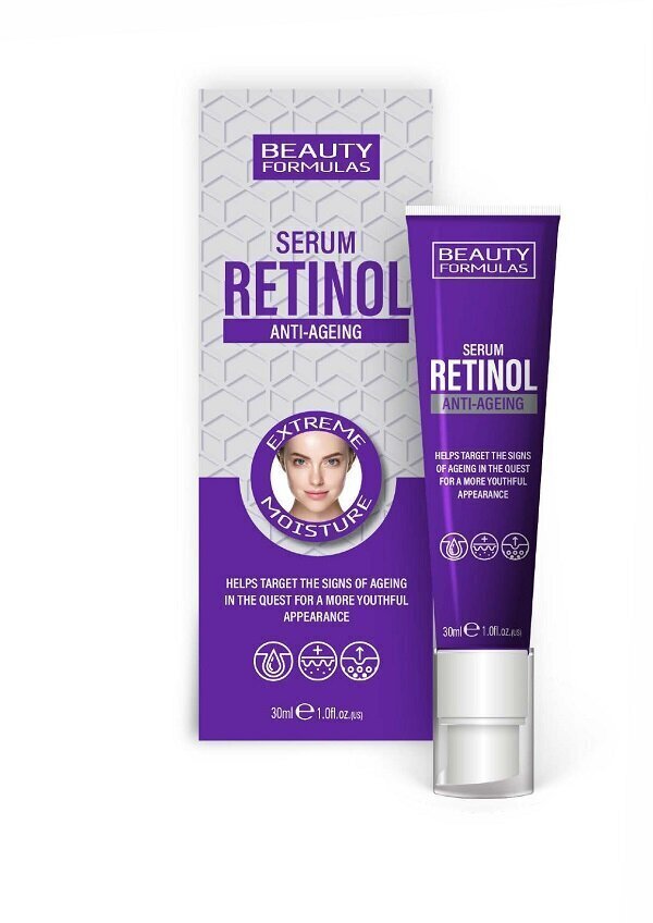 Niisutav näoseerum Beauty Formulas Retinol Anti-Aging, 30 ml цена и информация | Näoõlid, ampullid ja seerumid | hansapost.ee