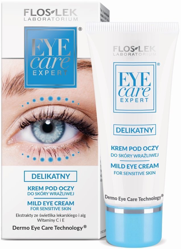 Silmakreem tundlikule nahale Floslek Eye Care Expert 30 ml цена и информация | Silmakreemid ja seerumid | hansapost.ee