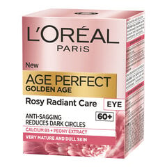 Taastav silmakreem L'oreal Paris Age Perfect Golden Age Rosy 15 ml цена и информация | Сыворотки, кремы для век | hansapost.ee