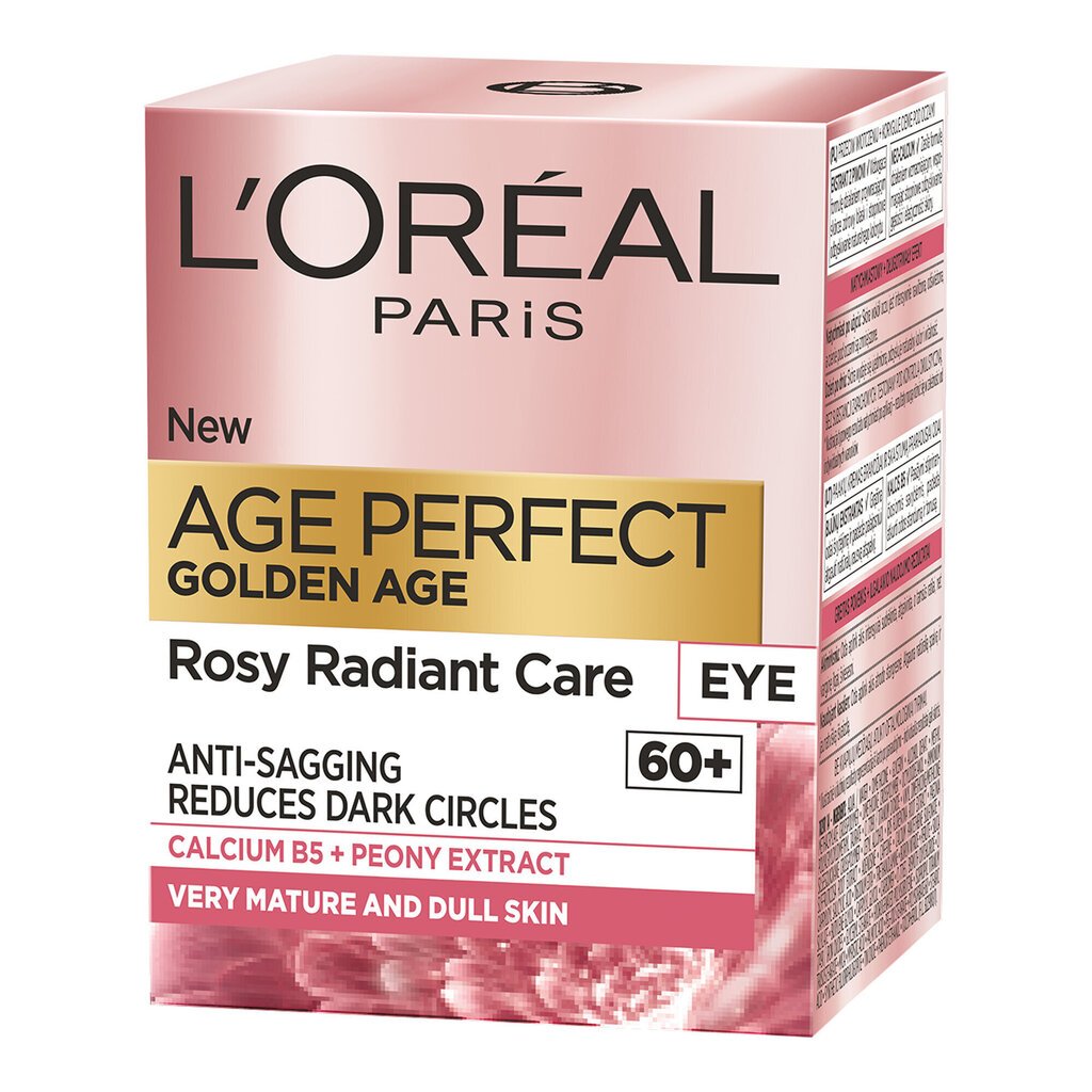 Taastav silmakreem L'oreal Paris Age Perfect Golden Age Rosy 15 ml hind ja info | Silmakreemid ja seerumid | hansapost.ee