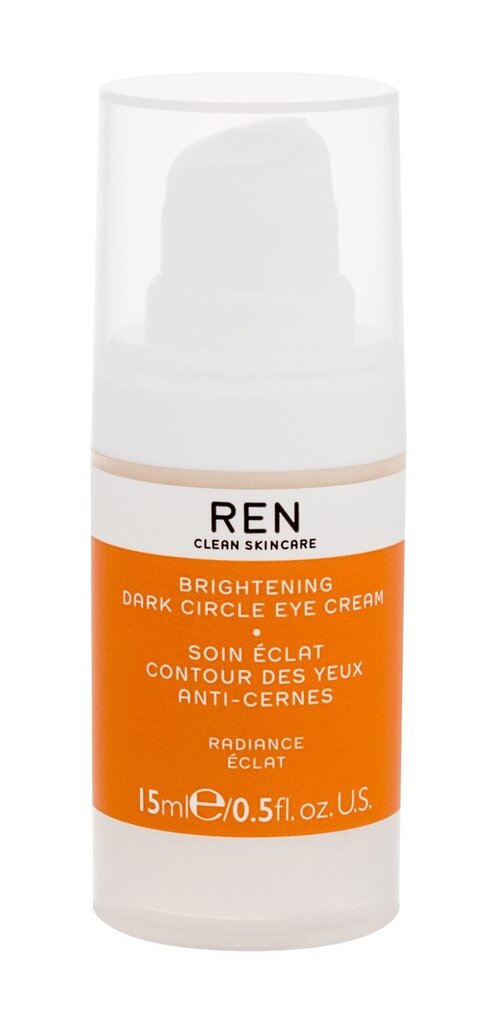 Ergastav silmakreem Ren Clean Skincare Brightening, 15 ml цена и информация | Silmakreemid ja seerumid | hansapost.ee