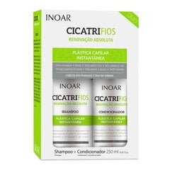 Kahjustatud juuksehooldusvahendite komplekt INOAR CicatriFios Duo Kit: šampoon 250 ml + juuksepalsam 250 ml hind ja info | INOAR Juuksehooldus | hansapost.ee