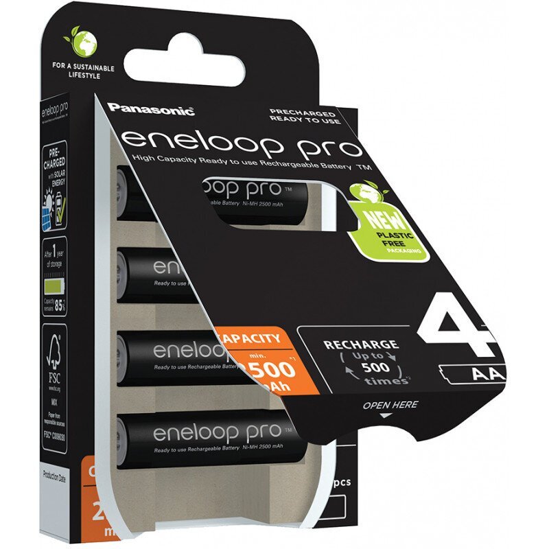 Eneloop Akud Panasonic BK-3HCCE / 4BE (4 tk.) цена и информация | Patareid | hansapost.ee