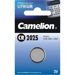 Батарейка Camelion Lithium Button celles 3 V, CR2025, 1 шт. цена и информация | Батарейки | hansapost.ee