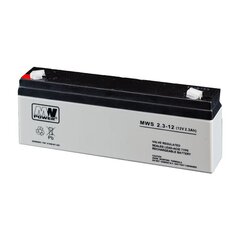 MWPower aku MWS 12V 2,3Ah F1 (187) AGM, 5 aastat price and information | Batteries | hansapost.ee