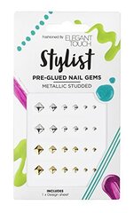 Küünekaunistused Elegant Touch, Gold/Silver Studs kaina ir informacija | Maniküüri ja pediküüri tarvikud | hansapost.ee