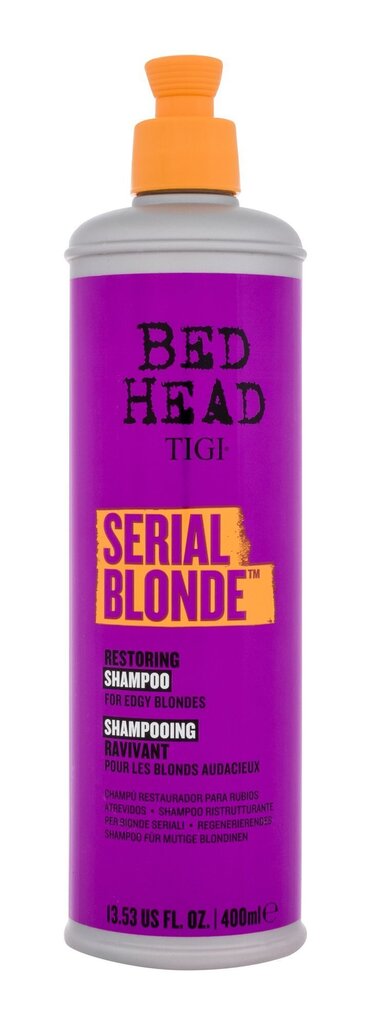 Šampoon, blondidele juustele mõeldud, taastav, Tigi Bed Head Serial Blonde 400 ml цена и информация | Šampoonid | hansapost.ee