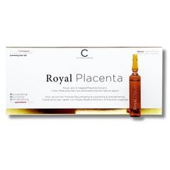 Королевские ампулы с растительной плацентой от выпадения волос Cosmofarma Royal Placenta 12х10 мл цена и информация | Маски, масла, сыворотки | hansapost.ee
