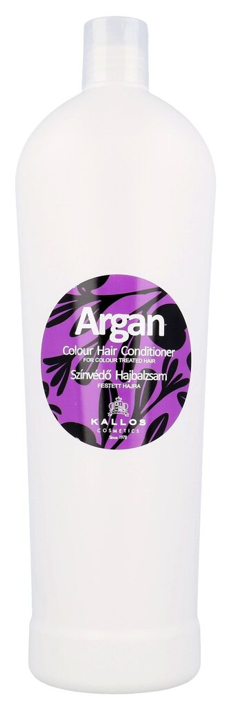 Palsam värvitud juustele Kallos Argan Colour Hair 1000ml цена и информация | Palsamid | hansapost.ee