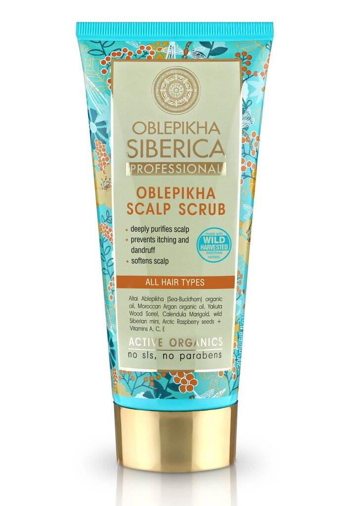 Mask peanahale Natura Siberica Oblepikha 200 ml цена и информация | Juuksemaskid, õlid ja seerumid | hansapost.ee