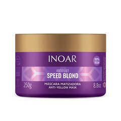 Kollast tooni vähendav juuksemask INOAR Speed Blond Mask 250 g hind ja info | Juuksemaskid, õlid ja seerumid | hansapost.ee
