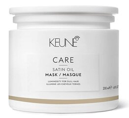 Увлажняющая маска для волос Keune Care Satin Oil, 200 мл цена и информация | Маски, масла, сыворотки | hansapost.ee
