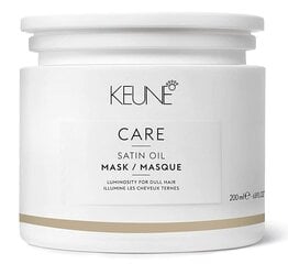 Niisutav juuksemask Keune Care Satin Oil, 200 ml цена и информация | Маски, масла, сыворотки | hansapost.ee