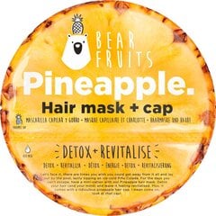 Набор: маска для волос и шапочка для душа Bear Fruits Pineapple 20 мл цена и информация | Средства для укрепления волос | hansapost.ee