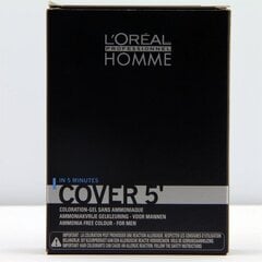 Tooniv juuksegeel meestele L'Oreal Professionnel Homme Cover 5 Hair Color 3 x 50 ml, 4 Medium Brown hind ja info | Juuksevärvid | hansapost.ee