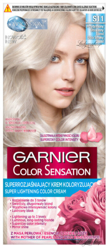 Kauapüsiv juuksevärv Garnier Color Sensation 110 ml, S11 Ultra Smoky Blond цена и информация | Juuksevärvid | hansapost.ee